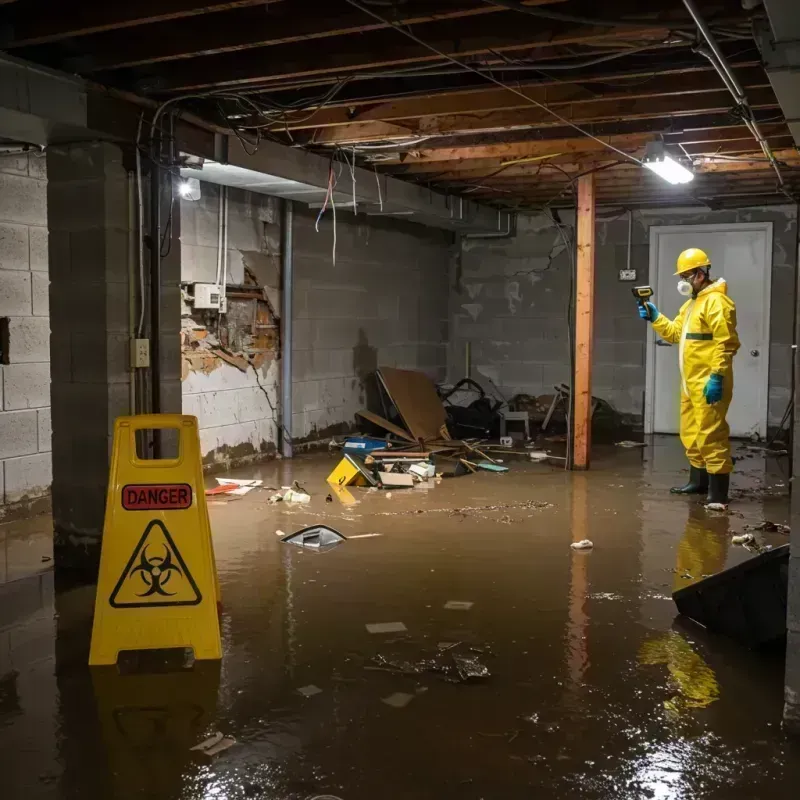 Flooded Basement Electrical Hazard in Black Jack, MO Property